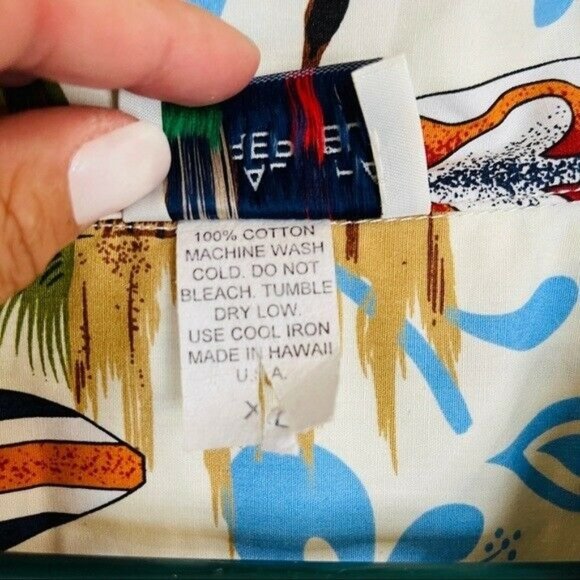 Aloha Republic Surfing Diamond Head Hawaiian Shirt Size XL - Picture 7 of 8